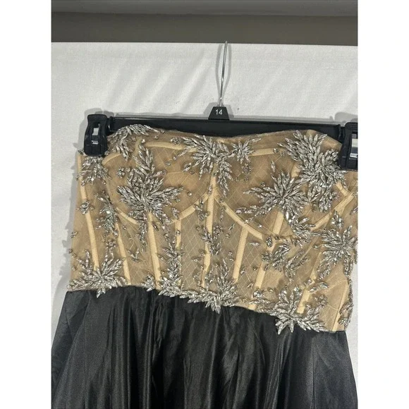 NWT $898 MAC DUGGAL [ 12 ]‎ 20701 Strapless Embellished Bustier Ball Gown S1851